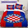 HNK Hajduk Split Pattern Bedding,Quilt Set Quilt Cover Pillowcase Home Birthday Gift(1 * Duvet Cover + 2 * Pillowcase, Without Core)_lx