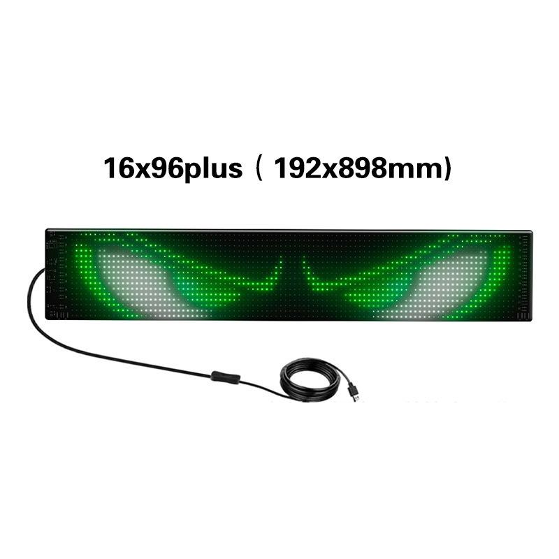 Автомобильный гибкий дисплей LED мягкий экран APP Bluetooth LED рекламный экран заднее окно забавное выражение интерактивный водонепроницаемый экран