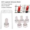 3Pcs / Set Diy Lipstick Mold Tool Kits 12.1Mm Tube Lipstick Mold Diy Crafts Tool