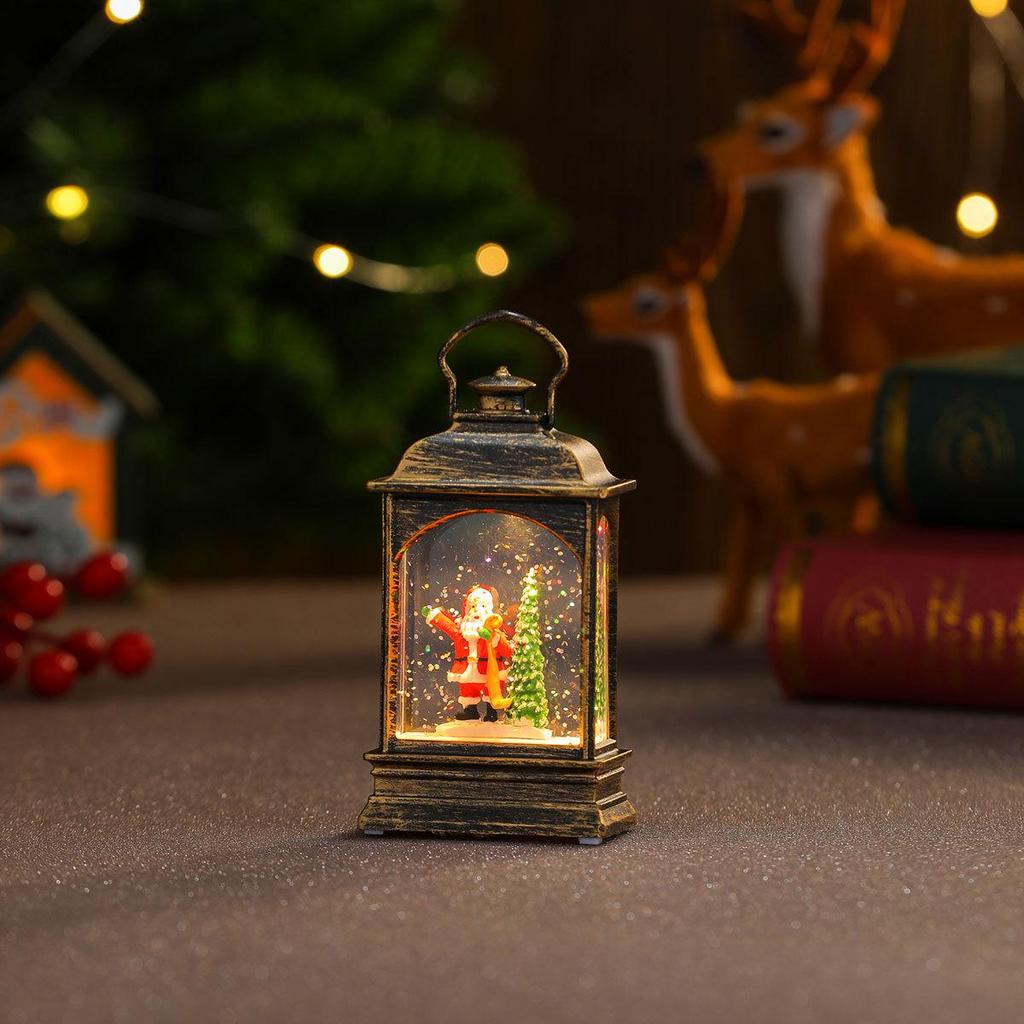 Светящаяся телефонная будка Санта-Клауса Рождественский фонарь-украшение