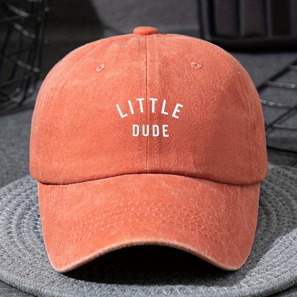 Youngsters Printed Washed Vintage Baseball Cap Unisex Lightweight Fashionable Peaked Hat