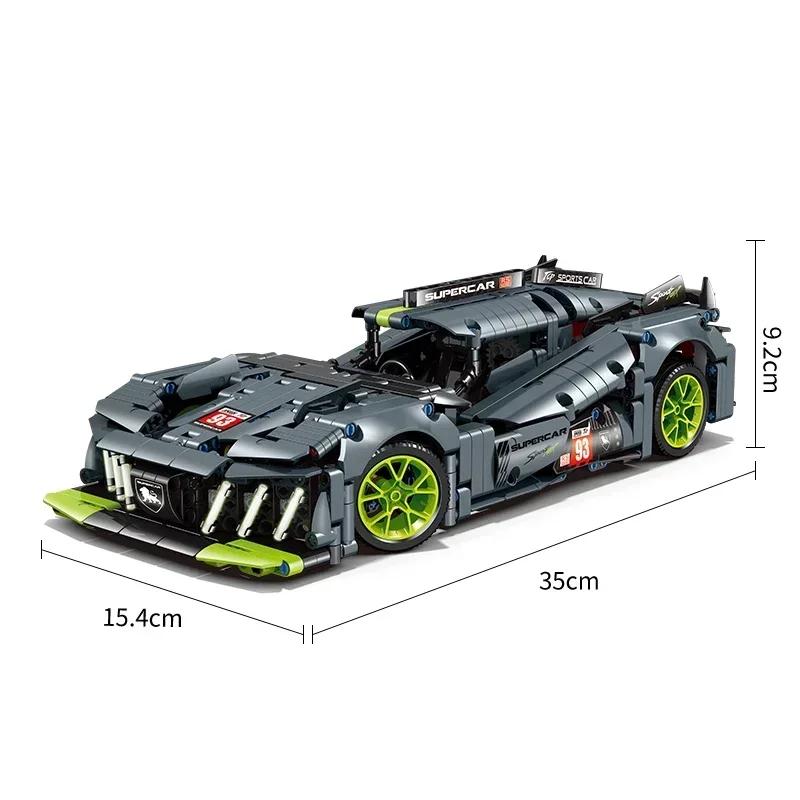 1280PCS Technical 1:14 Peugeoted 9×8 Speed Car Building Blocks Racing Vehicle Assemble Bricks Toys Gifts For Kids Boy
