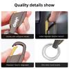 For Jeep Zinc Alloy Key Ring Car Keychain Customize Logo For Jeep Renegade Wagoneer Avenger Recon Wrangler JK Gladiator Compa
