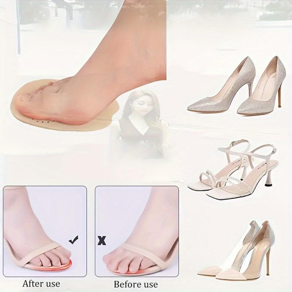 Self Adhesive Front Foot Pad - Anti Slip, Sweat Absorbing Faux Leather Pad, Enhances The Comfort of High Heels and Sandals, Upgrades The Insole
