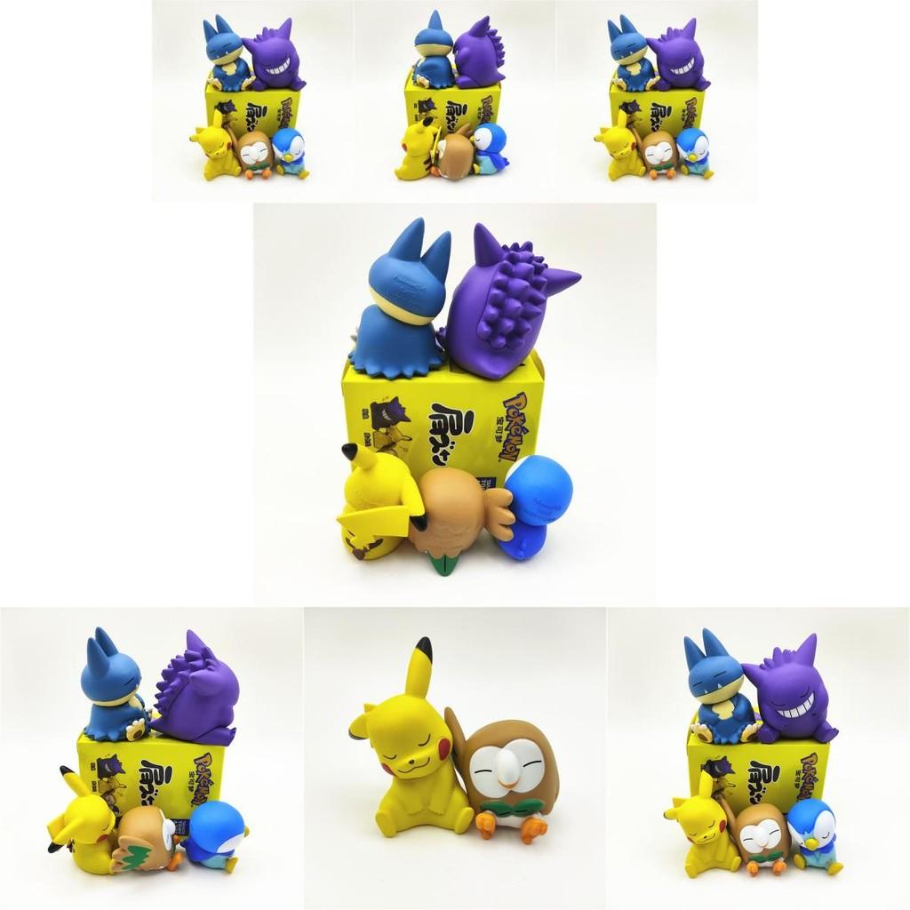 Adorable Pvc Pikachu And Snorlax Figurines Shoulder To Shoulder Anime Toy Set