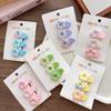 3Pcs/Set Korean Hair Clips Non Slip Girls Floral Barrettes for Baby Side Bangs Toddler Headwear Hair Accessories