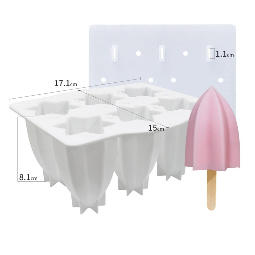 Формы для мороженого, 6 шт. Силиконовые формы для изготовления мороженого Пищевые формы для льда