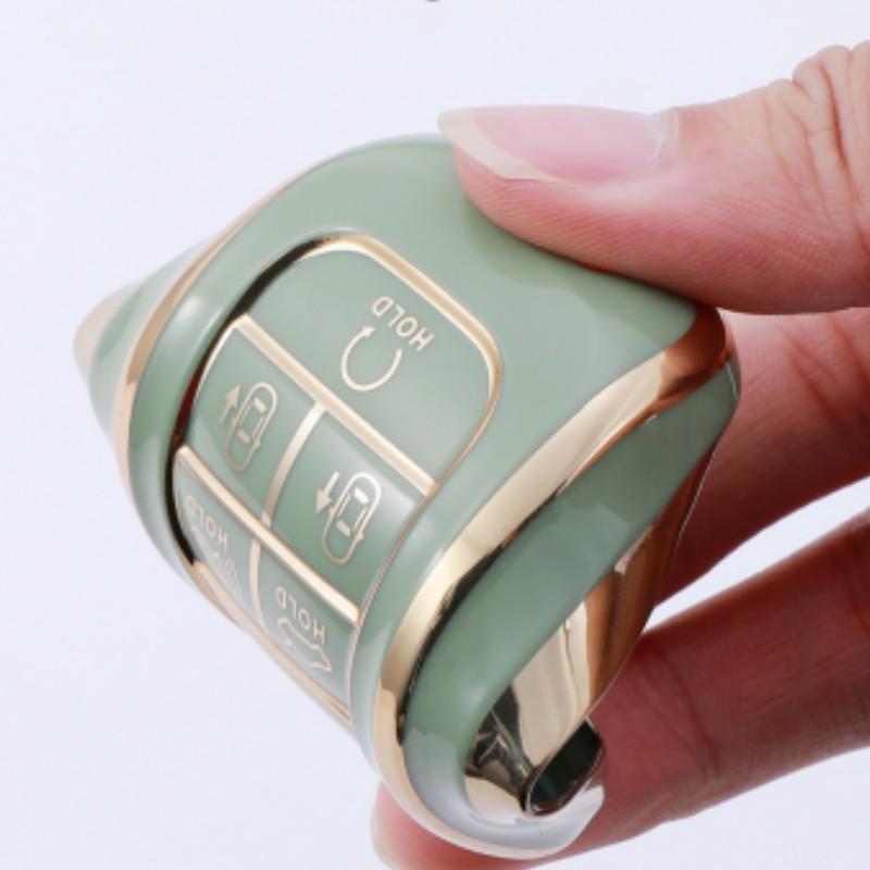 Чехол для ключей автомобиля из ТПУ с 5/6/7 кнопками для 2020 2021 Hyundai Sonata Nexo DN8 Santa Fe TM Tucson NX4 Staria Ioniq, аксессуары