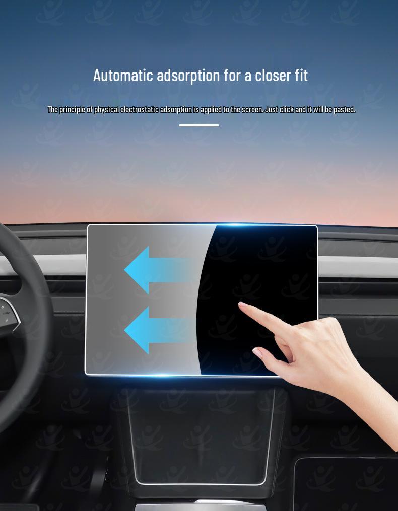 Compatible Tempered Glass Screen Protector for IM LS6/LS8/LS9 Central Control - Dust-Free Interior Upgrade