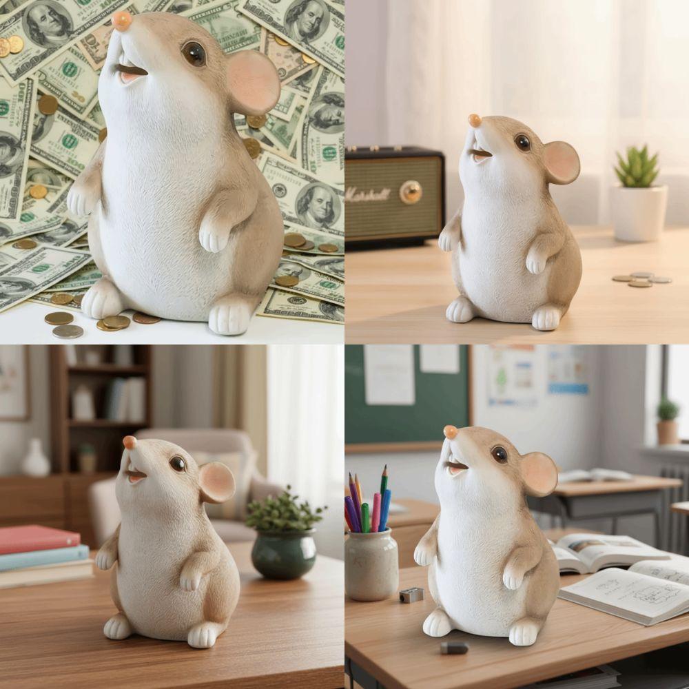 Cartoon Money Bank Children Gift Coin Saving Box Year Of The Rat Saving Box  Home Decor