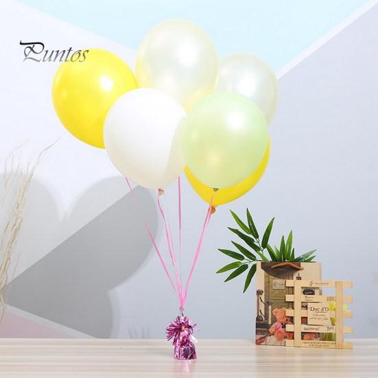 6 шт. грузила для воздушных шаров, анти-плавающие воздушные шары, гравитационные блоки, фольгированные, в бумажной упаковке, долговечные, многоразовые, изысканные, для свадебной вечеринки, выпускного вечера, фиксация воздушных шаров