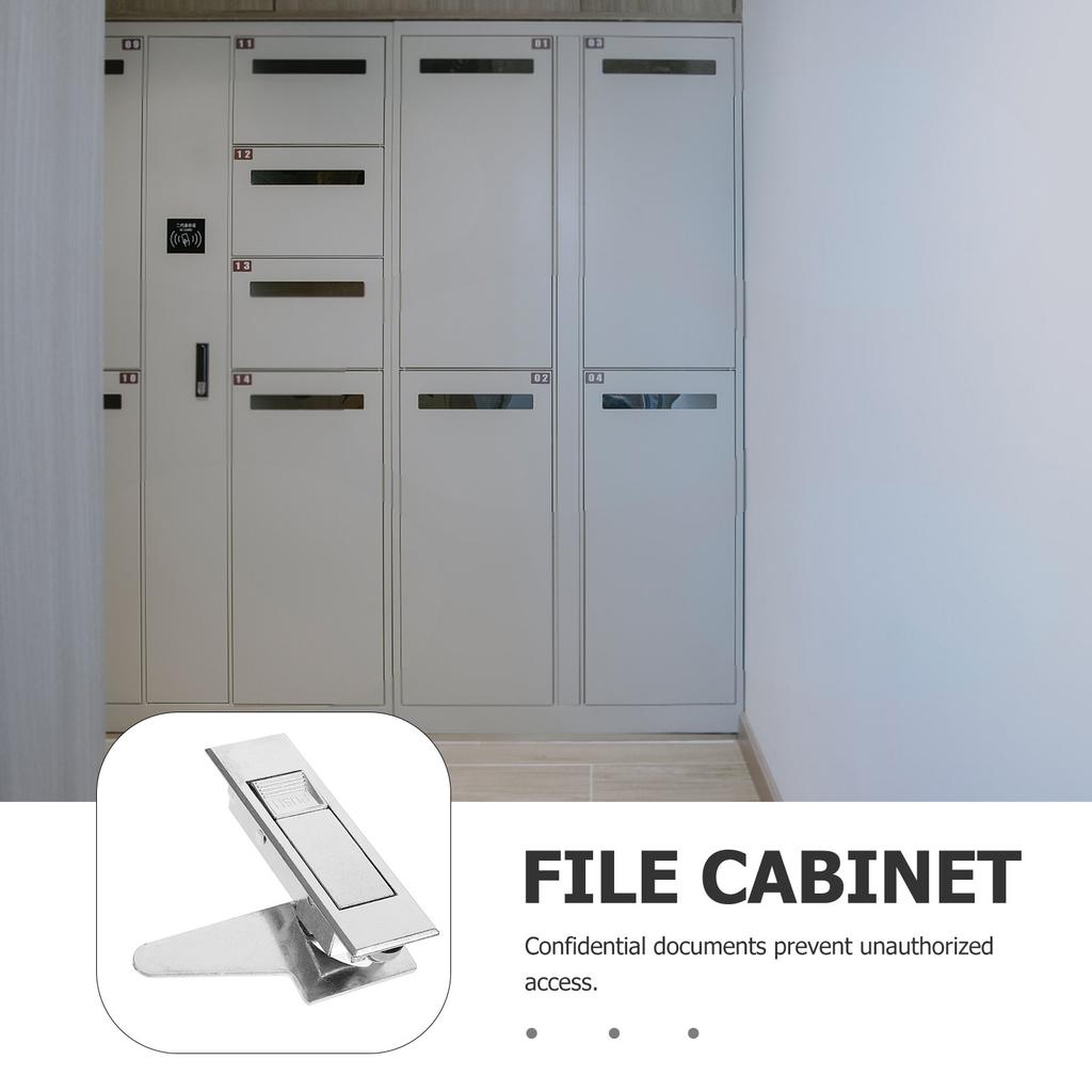 Professional Zinc Alloy Glass Door Lock Easy Install No Drilling for Cabinets Showcases Counters Security Cabinet Locks
