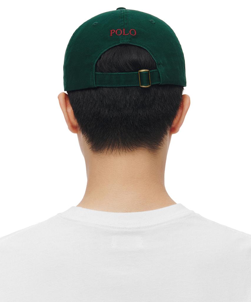 Кепка-бейсболка POLO RALPH LAUREN из хлопка Чино - Зеленая