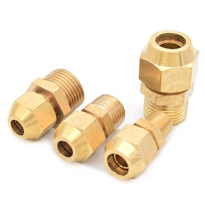 Латунный фитинг для труб Соединение труб F/M Соединитель-адаптер Прочный шланг Колючая трубка из ПУ ПЭ