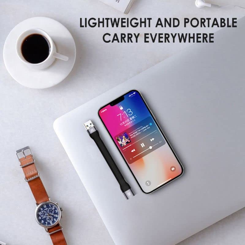 Cablecc USB Type A Female на USB Type A Male Удлинительный Плоский Тонкий FPC Кабель для Передачи Данных 10 Гбит/с 13 см для Ноутбуков Настольных Компьютеров 3.1 3.0 &