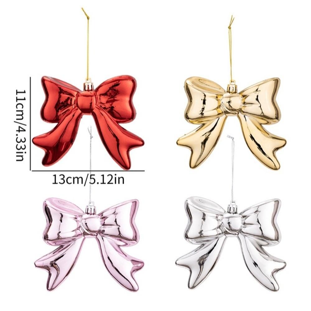 Bowknot Christmas Hanging Colorful Design Bowknot Pendant Christmas Tree Bow Decor Christmas