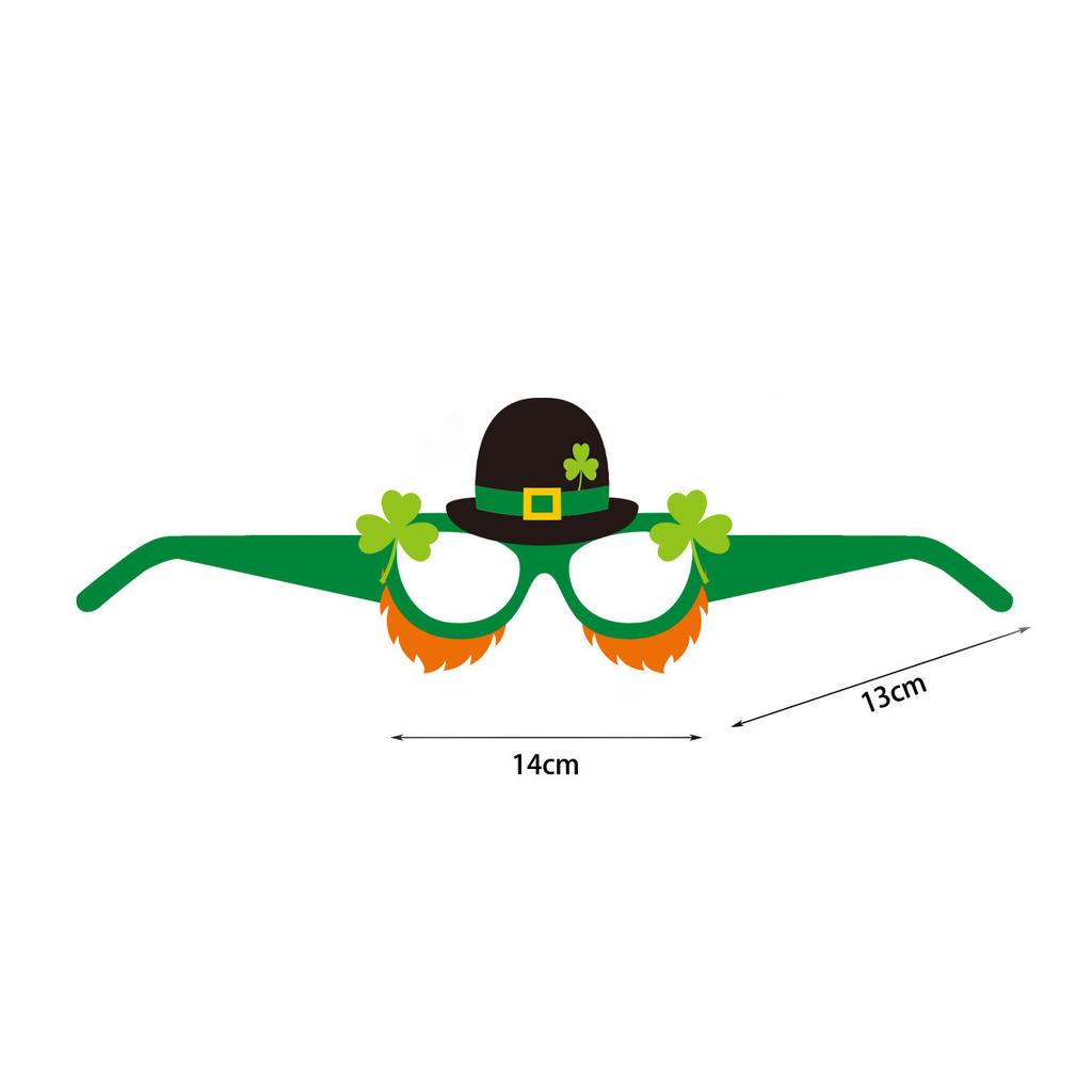 Irish Festival Large Party Party Photo Props St. Patrick'S Carnival Paper Glasses Custom