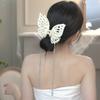 Модные большие полые когти для волос-бабочки, преувеличенная цепочка с кисточкой, заколка для волос, заколка для волос для женщин, аксессуары для волос, головные уборы
