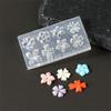 Pink Floral Shape Silicone Nail Mold Transparent 3D Nail Mold New Flower Nail Mold  Nail Carving