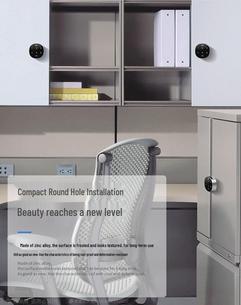 Умный Bluetooth Замок для Ящика с Отпечатком Пальца - Пароль и Трехсторонний Замок для Стола, Шкафа или Почтового Ящика