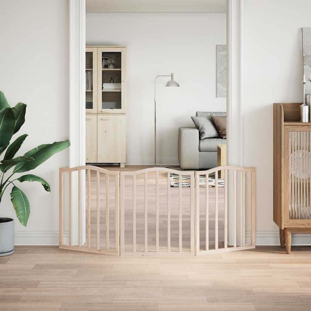 Vidaxl Składana Bramka Zabezpieczająca Dla Psa, 3 Panele, 150 Cm