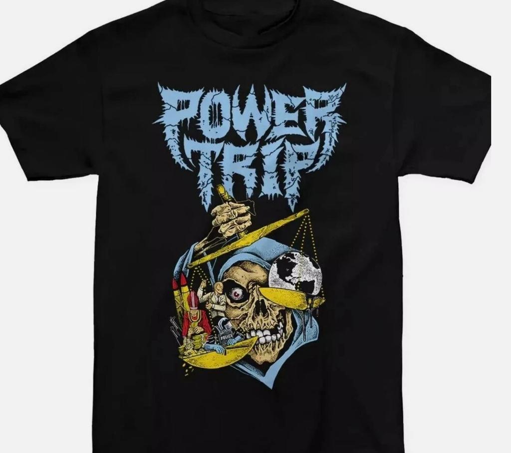 26 Power Trip band T-shirt Black Cotton Unisex All sizes S-5XL Unisex T-Shirt