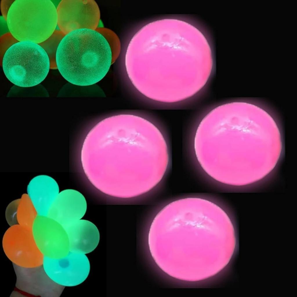 Durable Pink Bouncy Balls Set of 4 High-Quality Rubber Play Balls for Kids & Adults Indoor Outdoor Fun