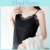 Blouse Elegant Youth Casual And For Women Fashion Lace Sexy Silk Top Summer Chic Solid Shirt V Neck Backless Satin Camis 25451