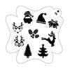 2Pcs Reusable DIY Makeup Stamps Stencils for Body Painting Temporary Tattoos Paint Template Face Art