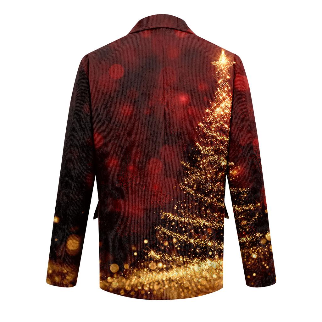 Мужской уродливый рождественский вельветовый теплый карманный пиджак-кардиган, мужской повседневный костюм