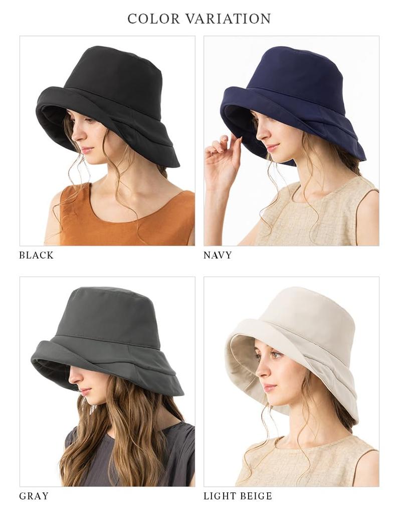 Шляпа от УФ-лучей Большая Широкая УФ Шарман Премиум Пакет со льдом Шея УФ Подбородок Регулируемый размер Длинные поля x [Loo&c] Loo&c Женщины, 100% Затемнение, Защита, Размер,