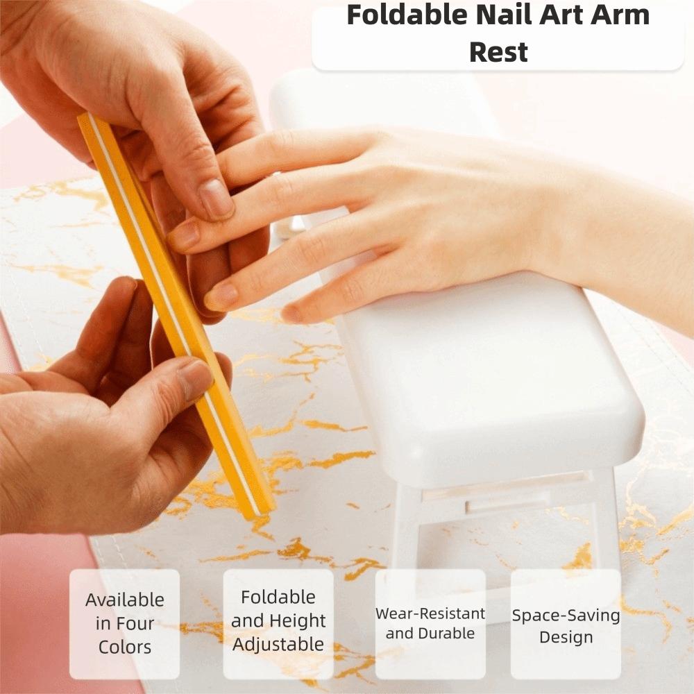 with Bracket Foldable Hand Stand Cushion Manicure Nail Arm Rest Arm Rest for Nails Tech  Manicure