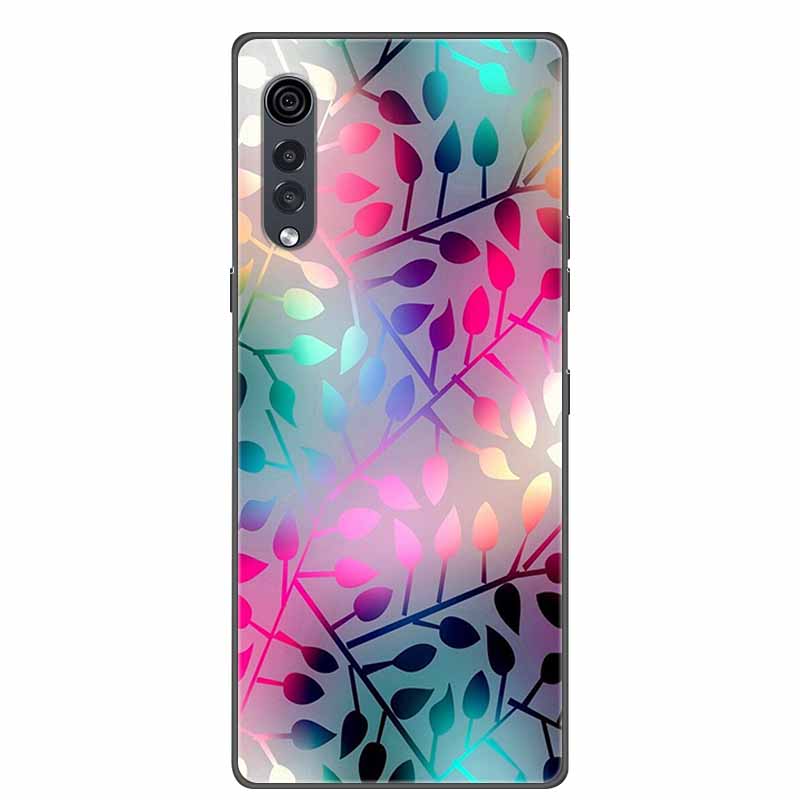 Для телефона LG Velvet Роскошный Чехол Черный Мягкий Силикон ТПУ Задняя Крышка для LGVelvet 5G Funda LMG910EMW Защитный Колпачок Capa Мультяшный Coque