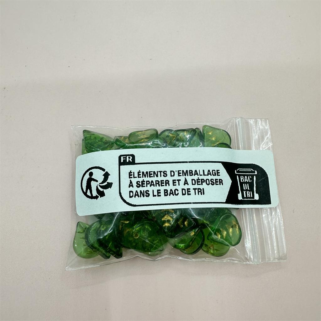 High Quality Materials DIY Ornament Green Hair Accessories Handmade Beads Creative Pendants Glass Leaves 50Pcs Tracing Golden Earring Jewelry Making