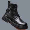 Зимние мотоциклетные ботинки мужские на шнуровке из натуральной кожи, ботильоны мужские уличные теплые ботинки армии США для охоты, модная повседневная обувь