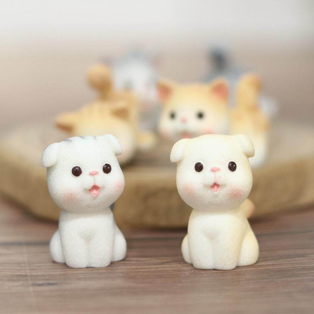 Cat Fairy Garden Home Decoration Kitten Resin Craft Small Statue Figurines Ornament Miniatures