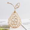Handmade Crystal Alloy Ornaments Pineapple/Pear/Apple Electroplating European Decorations French Gold Handicrafts Living Room