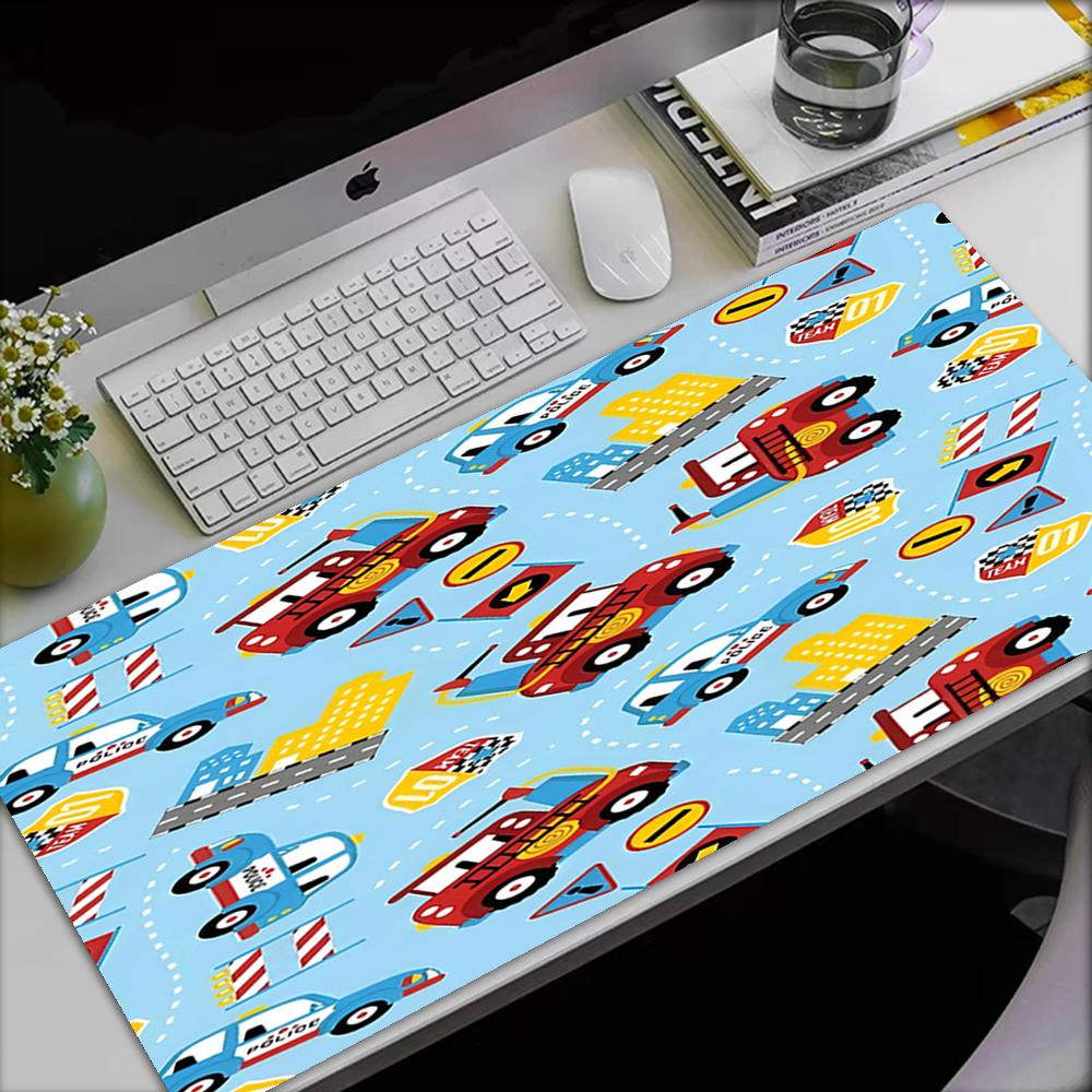 Truck Theme Mouse Pad, Non Slip Rubber Base, Multifunctional Office & Home Decor, Perfect for Workspace Personalization.
