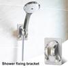 Self Adhesive Shower Head Holder Angle Adjustable Waterproof No Drilling Wall Mount Universal Bathroom Handheld Showerhead Bracket