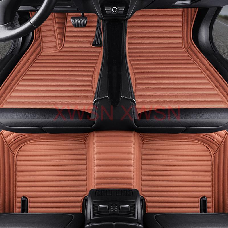 Striped Pu Leather Customized 5D Car Floor Mat for Nissan Patrol Y61 Y62 Quest 2011-2017 Cefiro 2004-2006 Interior Accessories