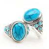 Этнический стиль ретро имитация бирюзы кольцо для пары мужские и женские кольца ювелирные изделия