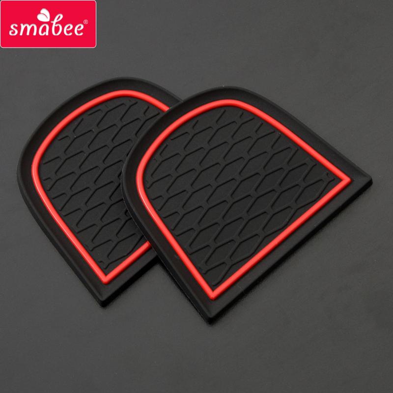 Smabee Gate Slot Cup Pad для Ford FOCUS 2019 Автомобильные аксессуары для интерьера Резиновые нескользящие коврики Противоскользящий коврик Наклейка на автомобиль