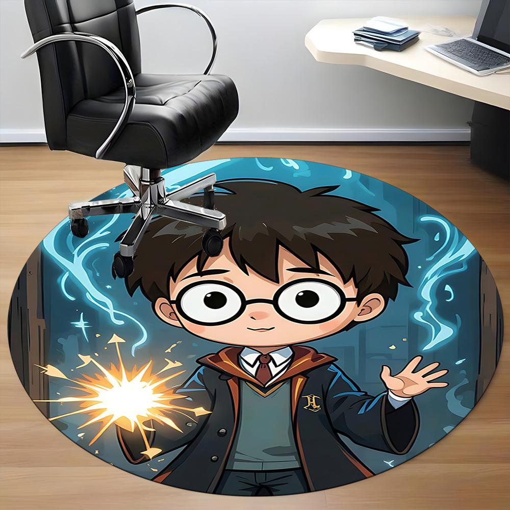1 шт. Круглый ковер Гарри Поттер для офиса, под офисные стулья, спальни, гостиной, домашний декор a1022246
