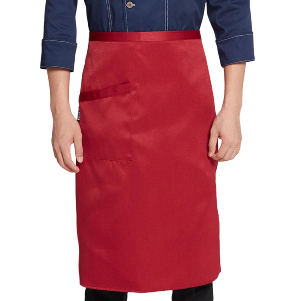Unisex Waist Apron 3 Pockets Waiter Half Waist Apron New Short Half Waist Apron  Cafe Shop