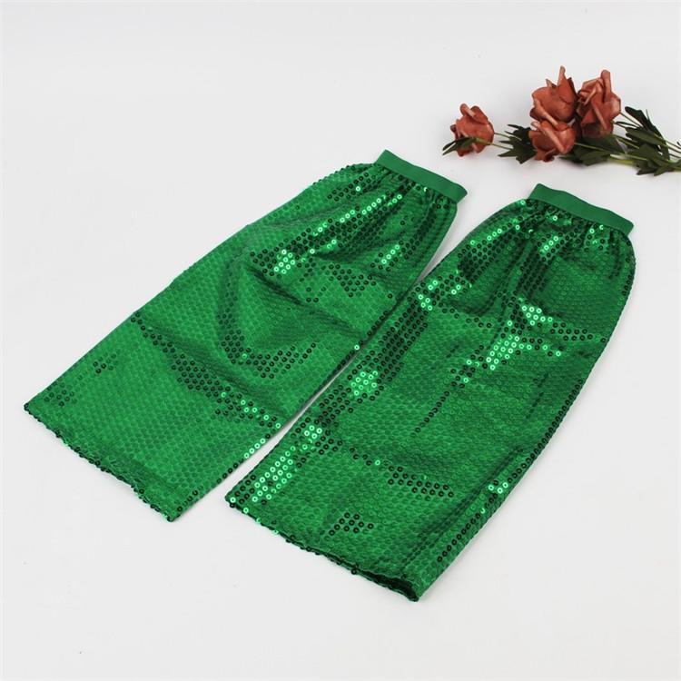 Mardi Gras Sequins Long Leg Socks Elastic Cuffs Leg Warmers Glitter Legwamers Costume Trendy Leg Sleeve Gifts