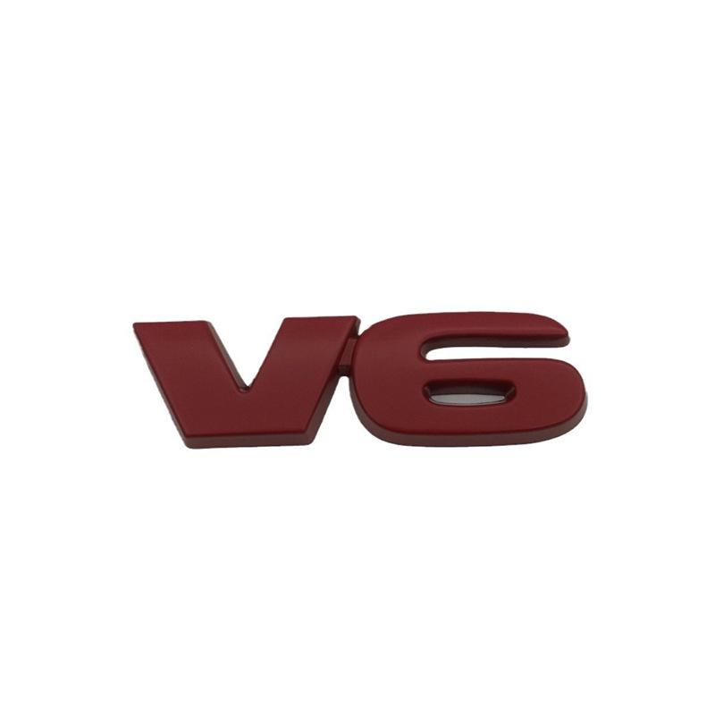 Наклейка с логотипом V6 для автомобиля Toyota Tundra TRD PRD SR5 - Модифицированная наклейка на заднюю часть кузова и крышку багажника