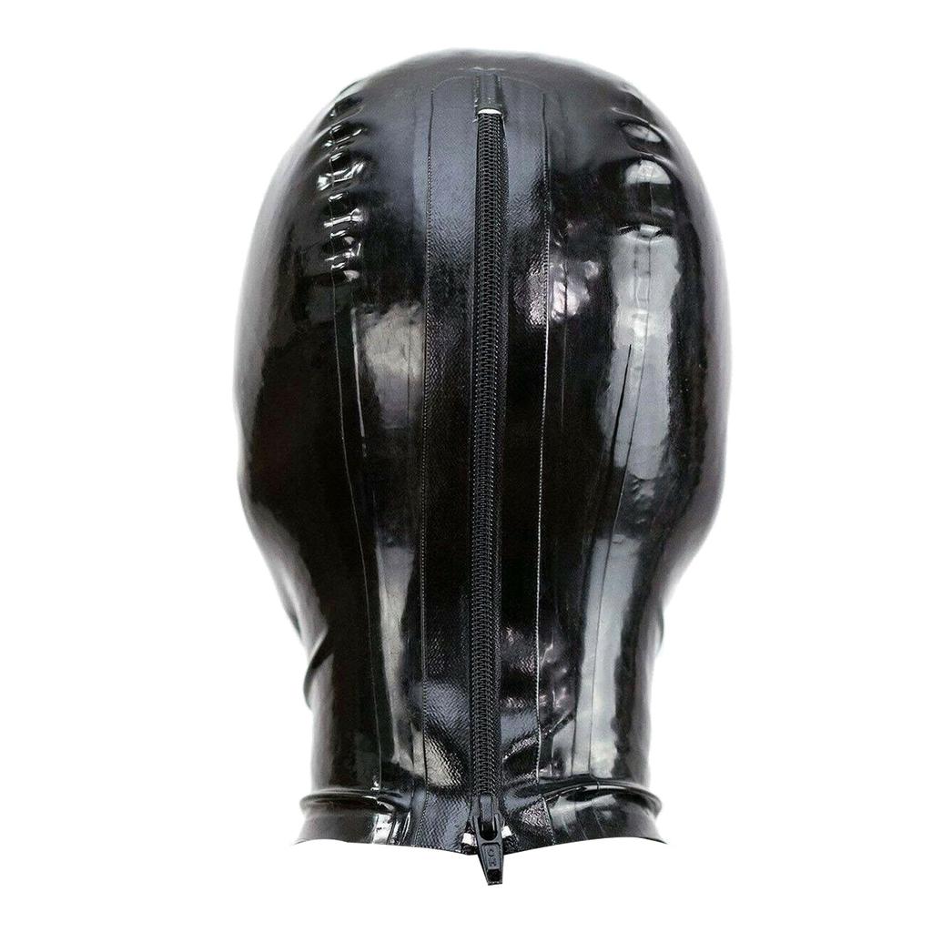 Унисекс латексная маска для вечеринки, покрывающая всю голову с открытыми глазами, ртом и ноздрями, нижнее белье, головной убор, сексуальные аксессуары для ролевых игр в ночном клубе