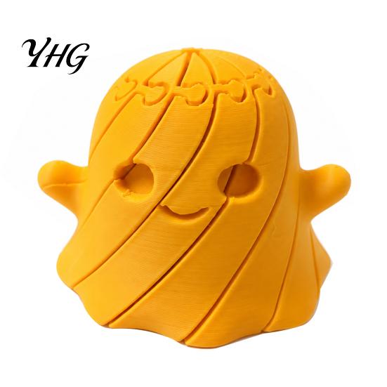 Desktop Ornament for Halloween 3D Printed Ghost Fidget Toy, Flexible Slippery Sensory Toy Kids Adults, Desk Decorations Stress Relief Figurine