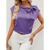 Women's Summer New Half Bow Bow Niche Design Top