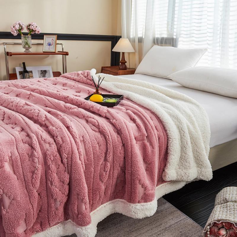 Новое минималистичное полое жаккардовое одеяло, утолщенное, мягкое, теплое, одеяла для кровати, стеганое одеяло, многофункциональное одеяло для дивана для офисного сна
